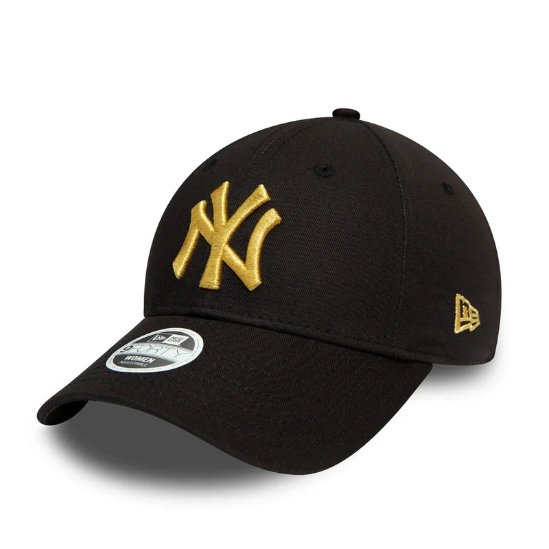 MLB New York Yankees Womens Metallic 9forty Logo Cap