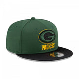 Green Bay Packers NFL Sideline Road  9FIFTY Snapback Cap